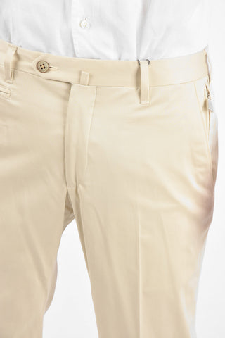 pantalone senza orlo a vita regolare