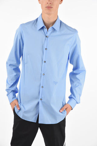 Camicia con Bottoni a Contrasto