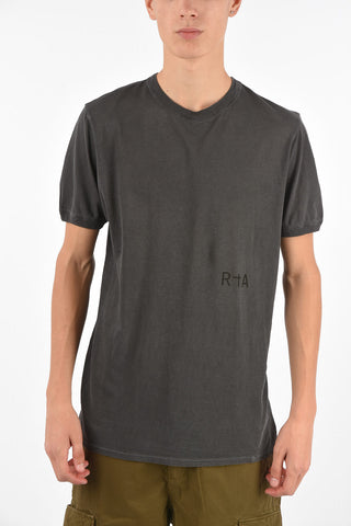 T-shirt in Cotone Effetto Vintage