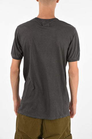 T-shirt in Cotone Effetto Vintage