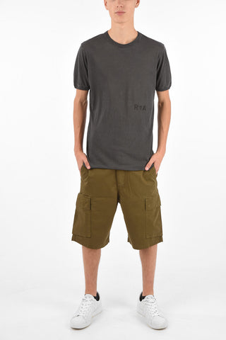 T-shirt in Cotone Effetto Vintage
