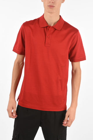 Pique Cotton 2 Button Polo Shirt