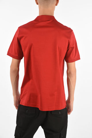 Pique Cotton 2 Button Polo Shirt
