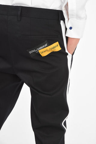 Logo Patch Slim Fit Pants 