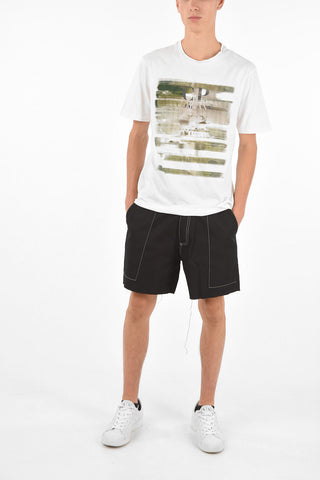 T-shirt Girocollo con Stampa
