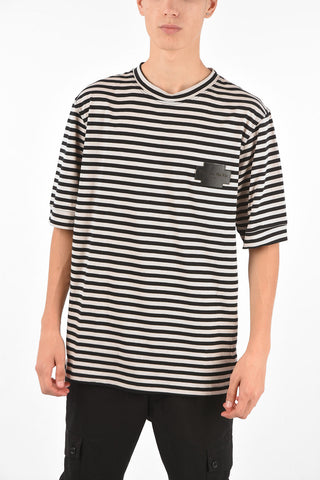 T-shirt Girocollo a Righe