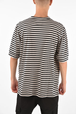 T-shirt Girocollo a Righe