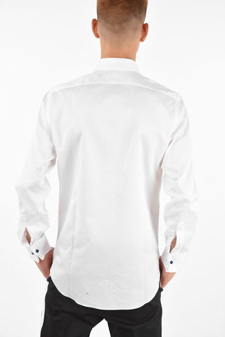 Pin Check Shirt with Cufflinks