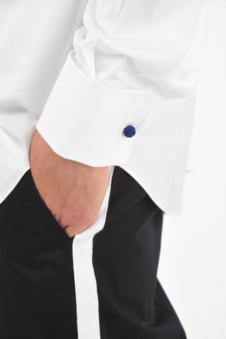 Pin Check Shirt with Cufflinks