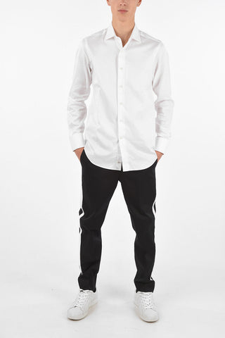 Pin Check Shirt with Cufflinks