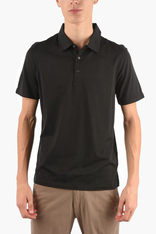 Silk and Cotton Polo Collar Sweater