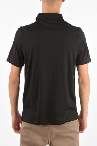 Silk and Cotton Polo Collar Sweater