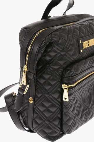 LOVE ecoleather  quilted Backpack