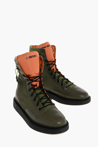 Leather H-CAGE DBZ high sneakers with pocket