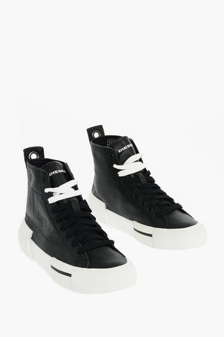 Leather S-DESE MID CUT W High Sneakers with print