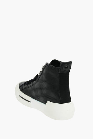 Leather S-DESE MID CUT W High Sneakers with print