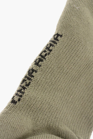 Ribbed Embroidered Socks