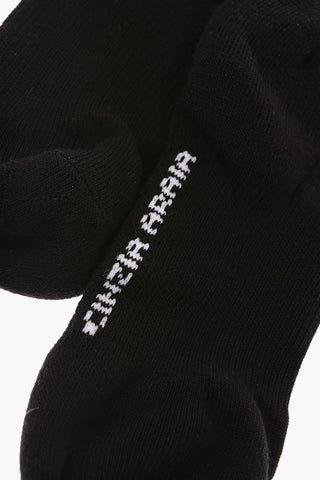 Ribbed Embroidered Socks