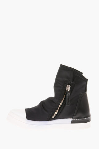 Sneakers Alte Destrutturate con Suola a Contrasto