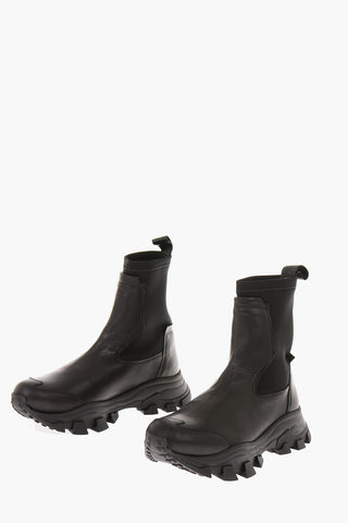Leather Track Sole DRAGON Sock Sneakers