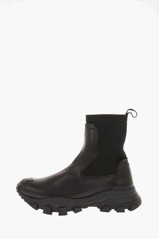 Leather Track Sole DRAGON Sock Sneakers