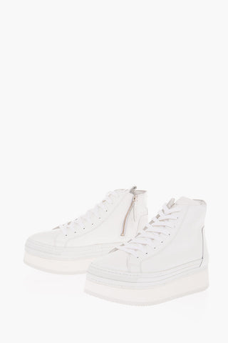 Sneakers PLAT in Pelle con Suola Platform