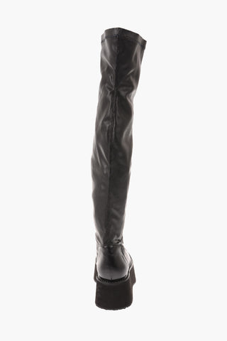 Leather Platform Sole SUKIE Over the Knee Boots