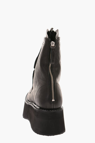 Leather Platform Sole SUKIE Ankle Boots