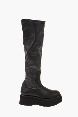 Platform Sole Below Knee Sneakers