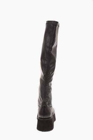 Platform Sole Below Knee Sneakers
