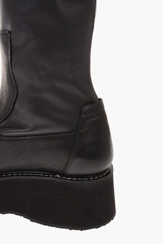 Platform Sole Below Knee Sneakers