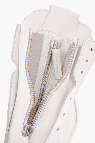 Solid Color Unstructured High Sneakers