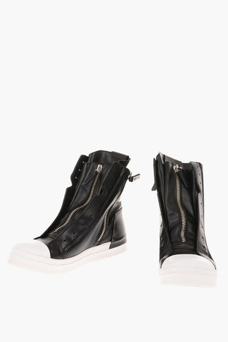 Contrast Sole Unstructured High Sneakers