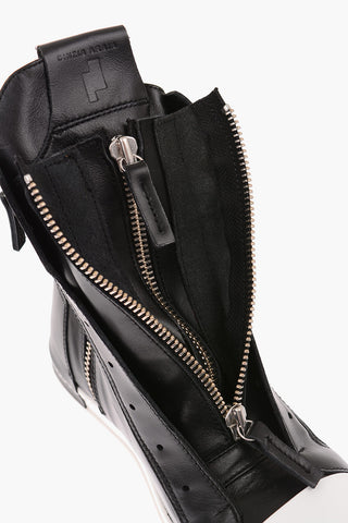 Contrast Sole Unstructured High Sneakers