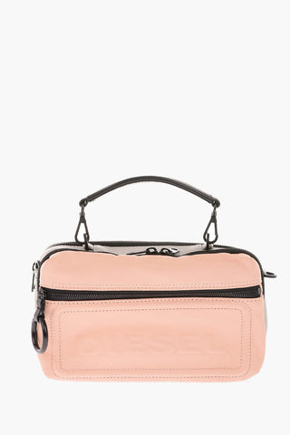 Leather KUB8 FUTURAH pochette with shoulder strap