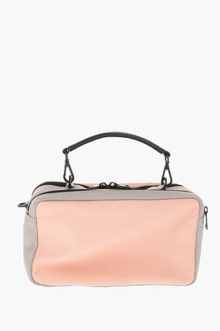 Leather KUB8 FUTURAH pochette with shoulder strap