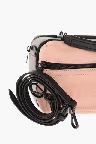 Leather KUB8 FUTURAH pochette with shoulder strap