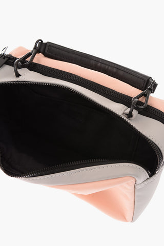 Leather KUB8 FUTURAH pochette with shoulder strap