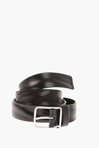 Leather B-SILVER Belt