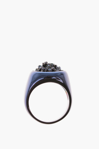 BLACK GOLD Floral Design FOLIAGECHEVALIER Ring