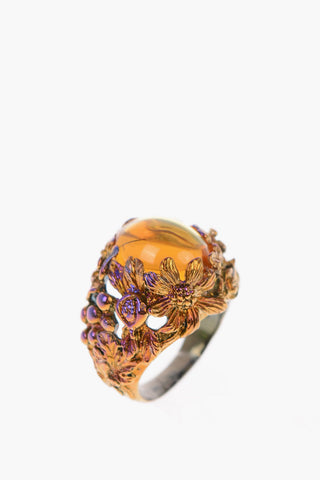 BLACK GOLD RONNY-DEEP Ring with Central Stone