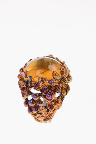 BLACK GOLD RONNY-DEEP Ring with Central Stone
