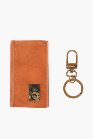 Logoed Leather Key Holder