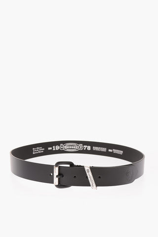 Leather B-FLAG Belt