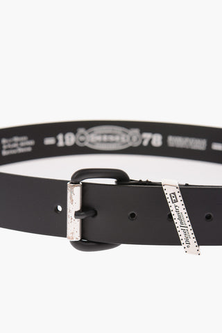 Leather B-FLAG Belt