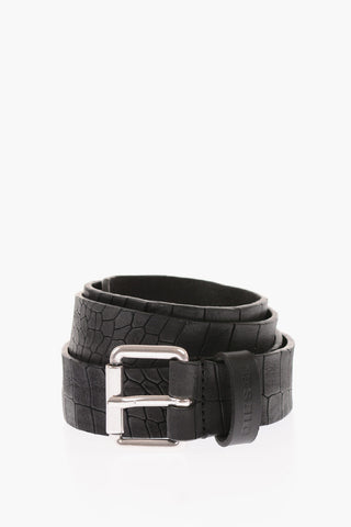 Crocodile Printed B-CROCO Belt