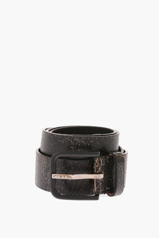 Cracked Leather B-REAL Belt