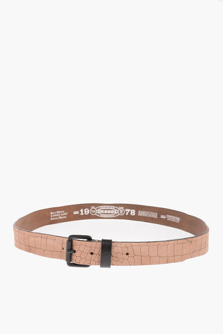 Crocodile Printed B-CROCO Belt