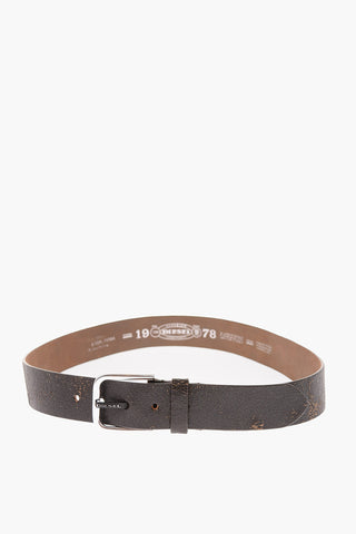 Cracked Leather B-REAL Belt