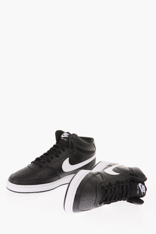 leather COURT VISION MID High-top Sneakers